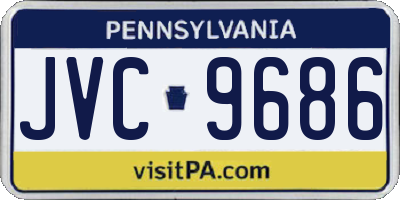 PA license plate JVC9686