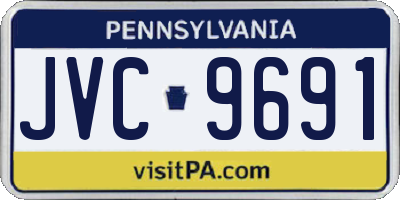 PA license plate JVC9691