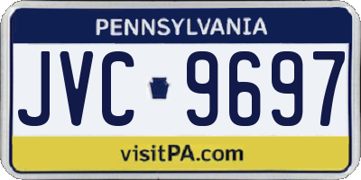 PA license plate JVC9697