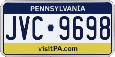 PA license plate JVC9698