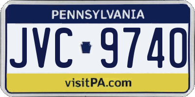 PA license plate JVC9740
