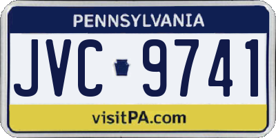 PA license plate JVC9741