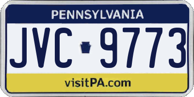 PA license plate JVC9773