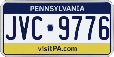 PA license plate JVC9776