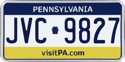PA license plate JVC9827