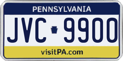 PA license plate JVC9900