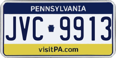 PA license plate JVC9913