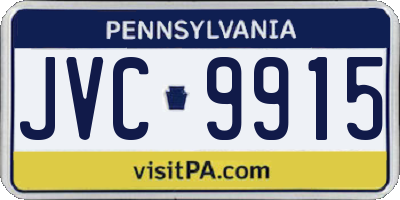 PA license plate JVC9915