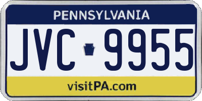 PA license plate JVC9955