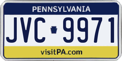 PA license plate JVC9971