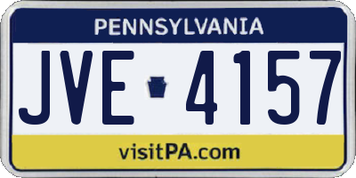 PA license plate JVE4157