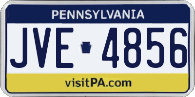 PA license plate JVE4856