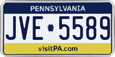 PA license plate JVE5589