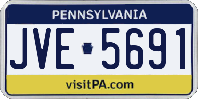 PA license plate JVE5691