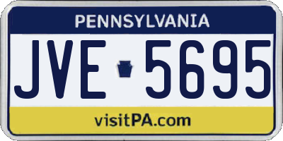 PA license plate JVE5695
