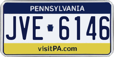 PA license plate JVE6146