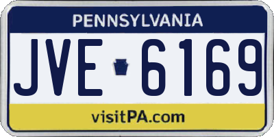 PA license plate JVE6169