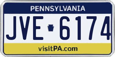 PA license plate JVE6174