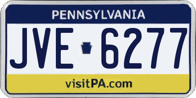 PA license plate JVE6277
