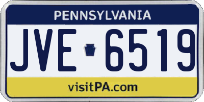 PA license plate JVE6519