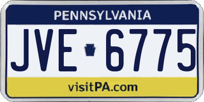 PA license plate JVE6775