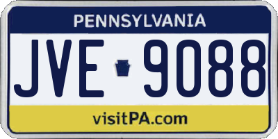 PA license plate JVE9088