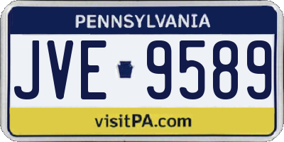 PA license plate JVE9589