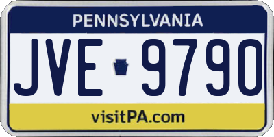 PA license plate JVE9790