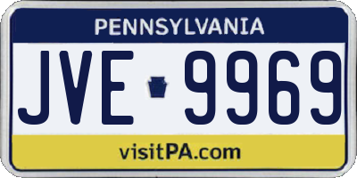 PA license plate JVE9969