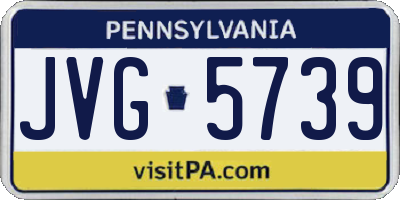 PA license plate JVG5739