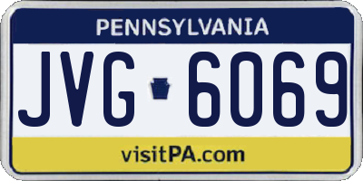 PA license plate JVG6069