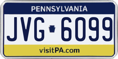 PA license plate JVG6099
