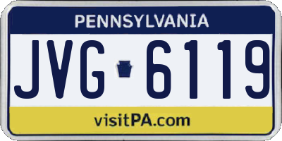 PA license plate JVG6119