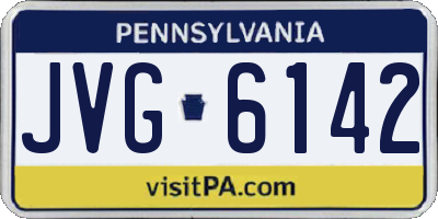 PA license plate JVG6142