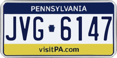 PA license plate JVG6147