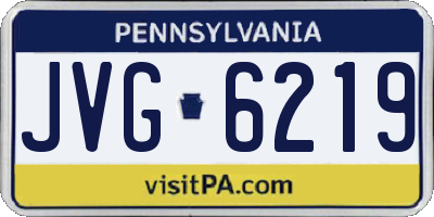 PA license plate JVG6219