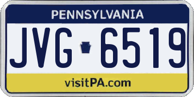 PA license plate JVG6519