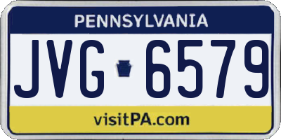 PA license plate JVG6579