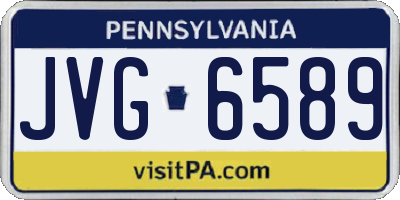 PA license plate JVG6589