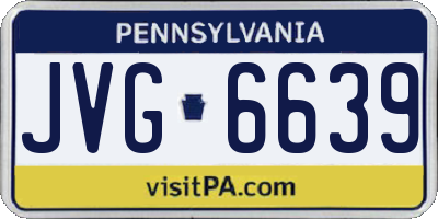 PA license plate JVG6639