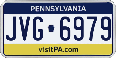 PA license plate JVG6979
