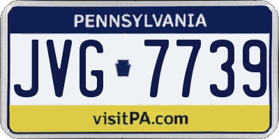 PA license plate JVG7739
