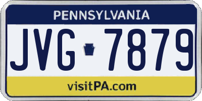 PA license plate JVG7879