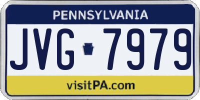 PA license plate JVG7979