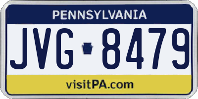 PA license plate JVG8479