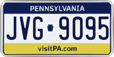 PA license plate JVG9095