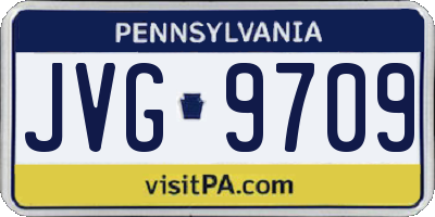PA license plate JVG9709