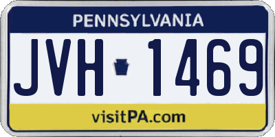 PA license plate JVH1469