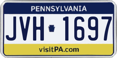 PA license plate JVH1697