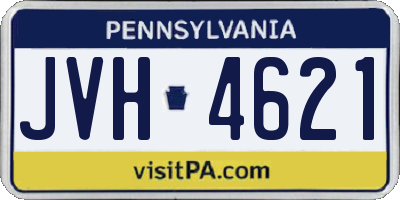 PA license plate JVH4621